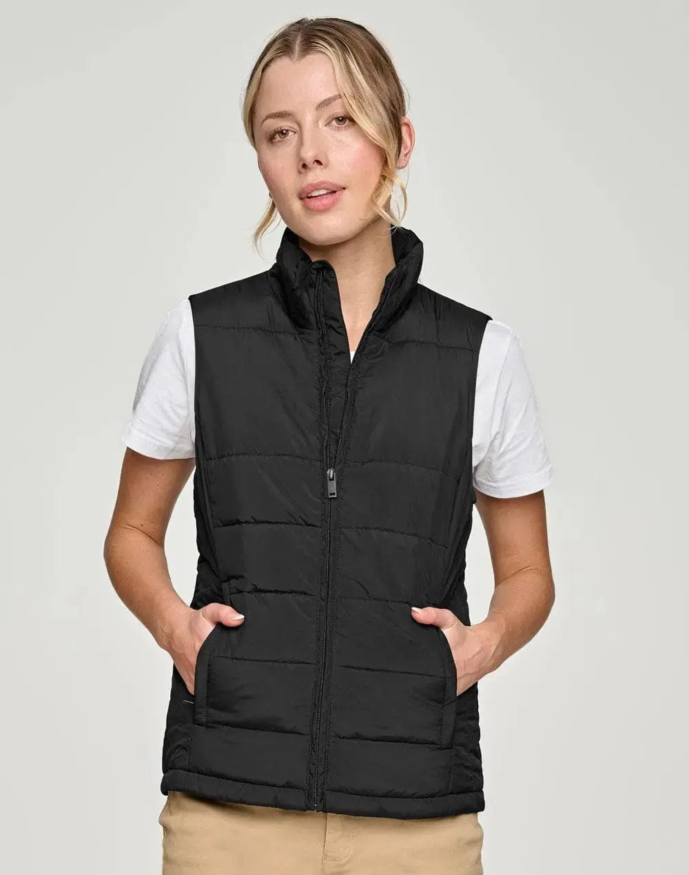 Sustainable Insulated Women's Puffer Vest JK62 Metro Workwear.